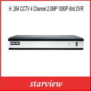 H. 264 CCTV 4 Channel 2.0MP 1080P Ahd DVR