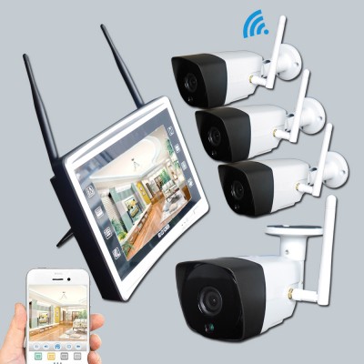 Smart Home 4CH 720p Wireless NVR Kit Video Security Camera